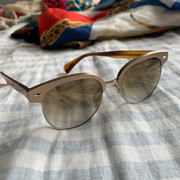 Oliver Peoples Gold Sunglasses